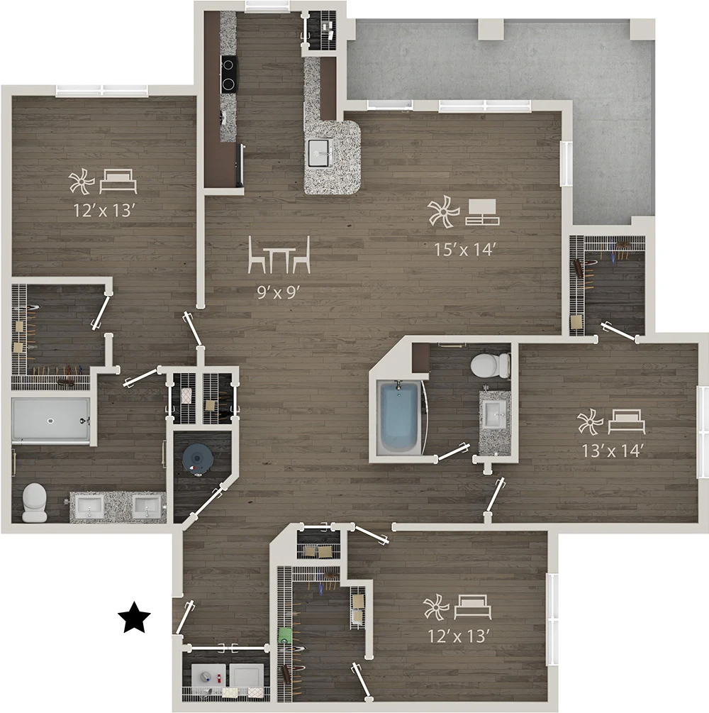 Aurora floor plan